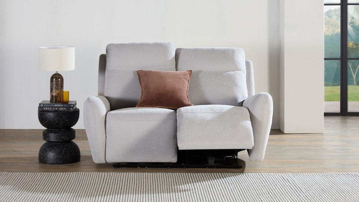 Lachlan Fabric Lounge with Triple Electric Reclining Actions