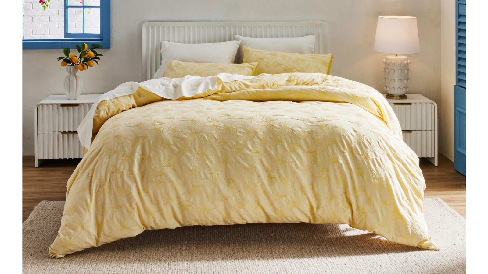 Domayne Luxuries Emi Sunshine Quilt Cover Set