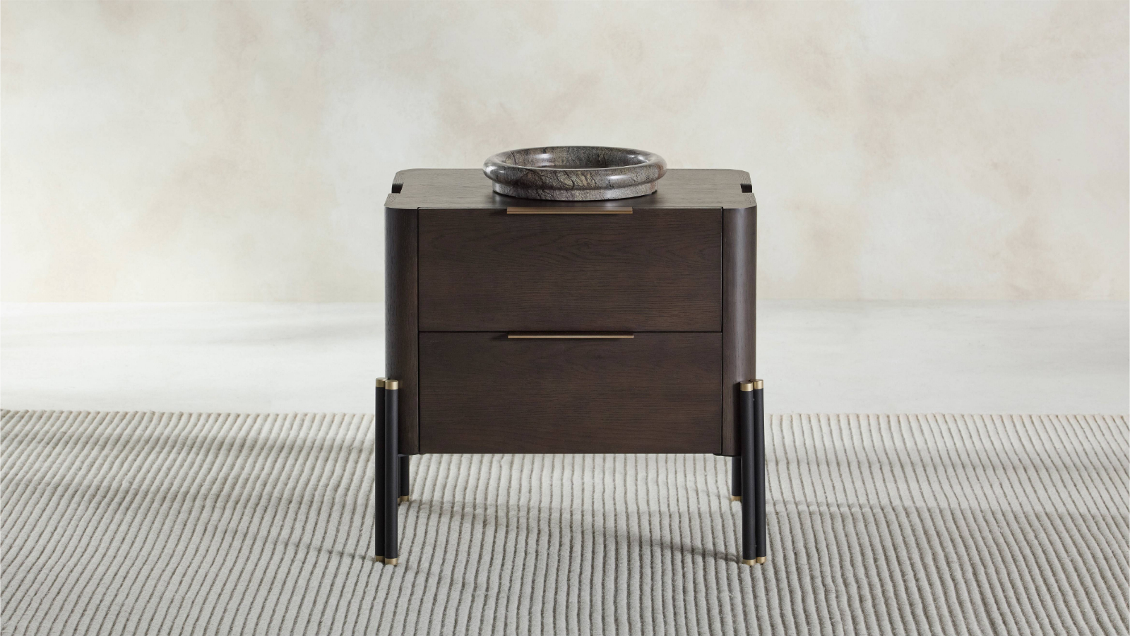 Phoenix 2-Drawer Bedside Table