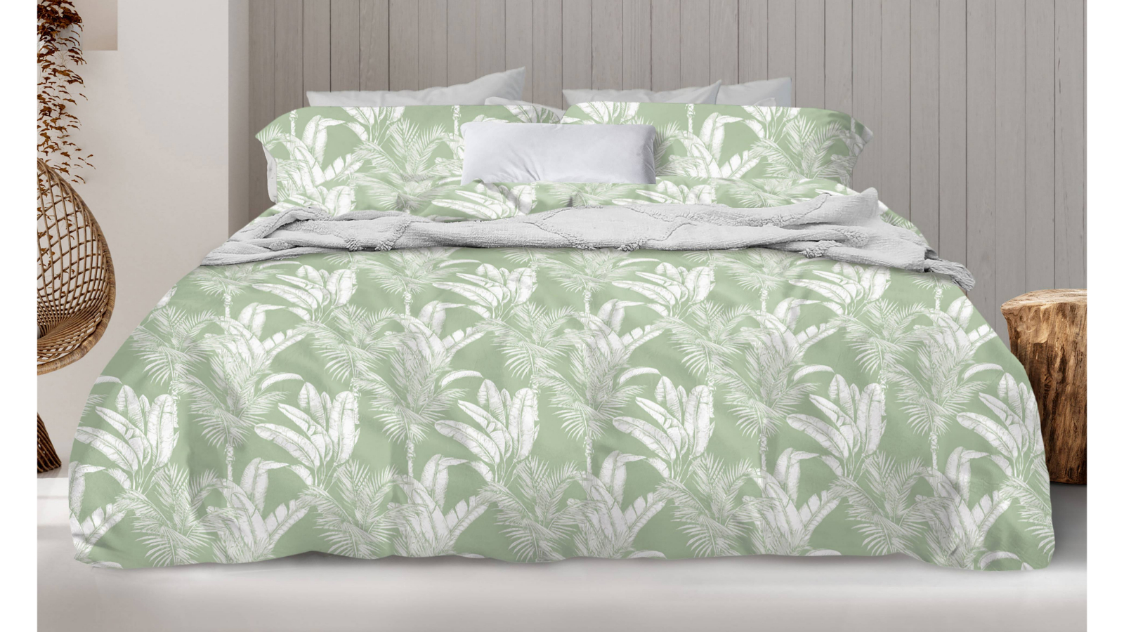 Zanzibar Sunwashed Sage Quilt Cover Set