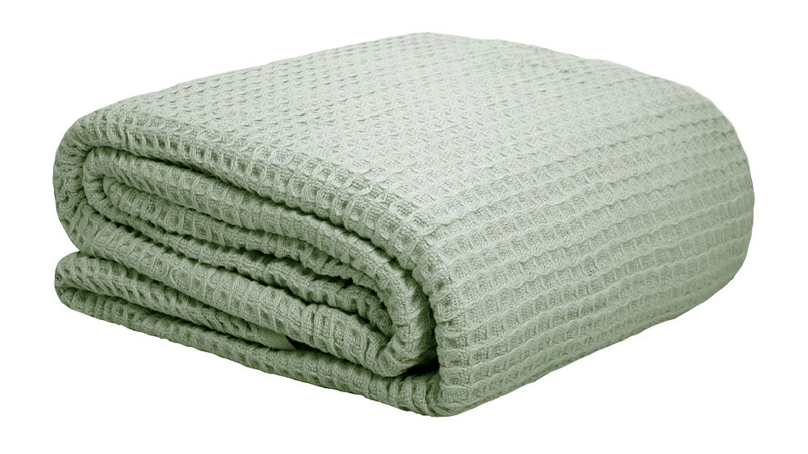 Bambury Waffle Weave Sage Blanket