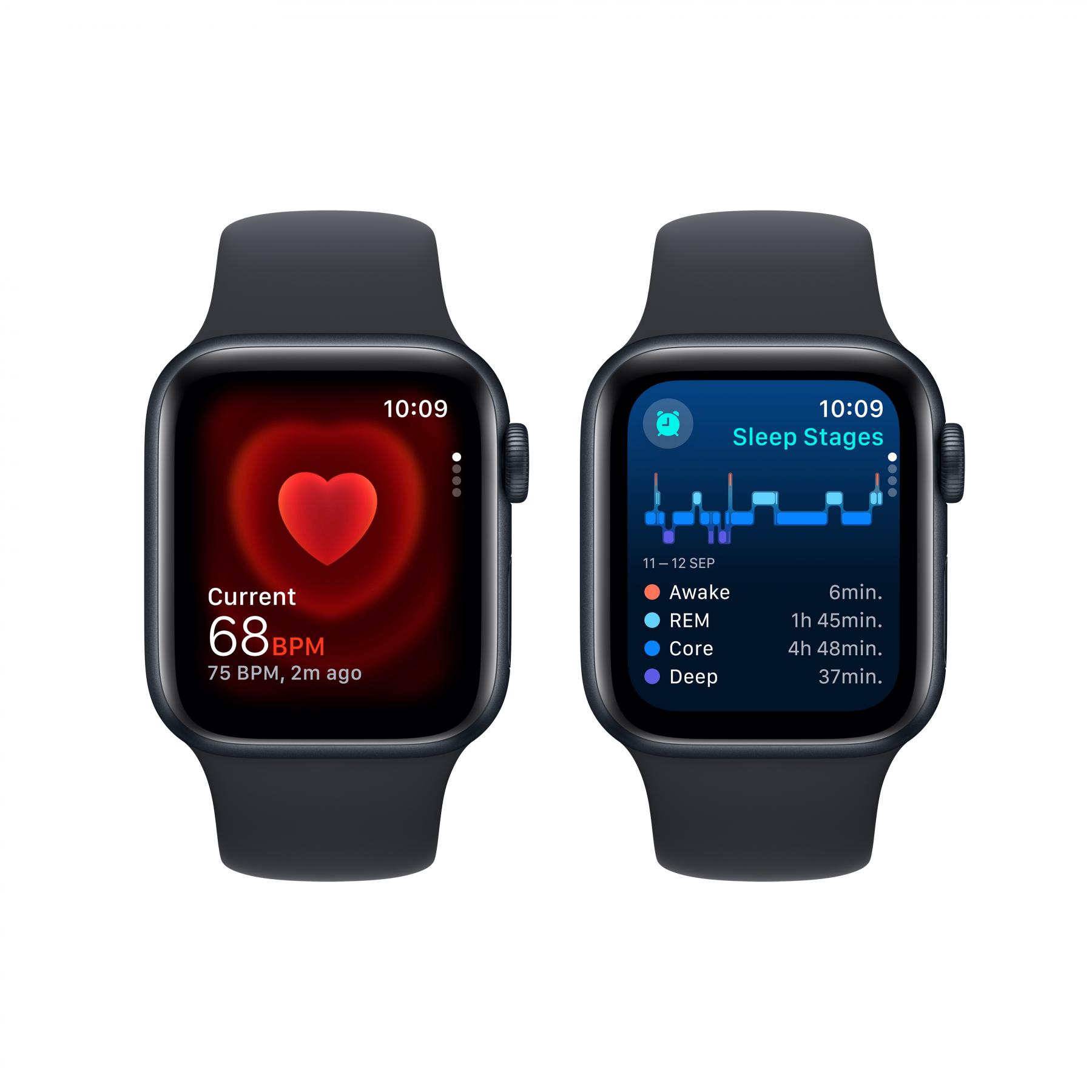 Apple Watch SE 40mm Midnight Aluminium Case with Midnight Sport Band S M GPS Domayne