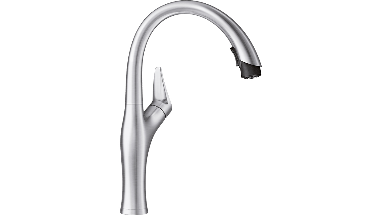 Blanco Artona-S High Arch Pull Out Tap - Brushed Chrome