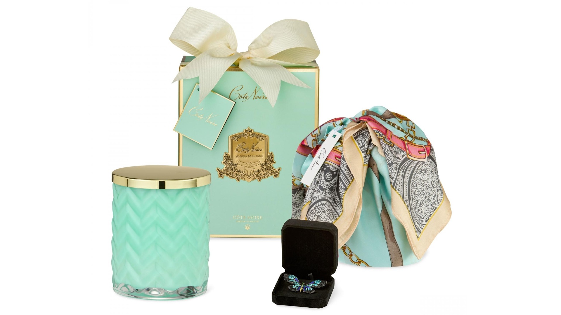 Cote Noire Herringbone Persian Lime 600g Candle 