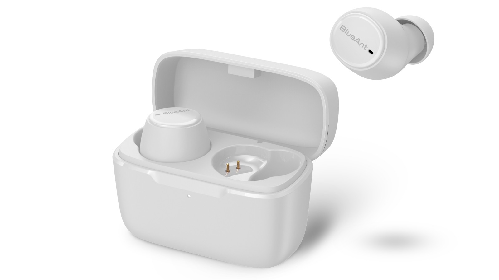 BlueAnt Pump Air Lite True Wireless Earbuds Arctic White