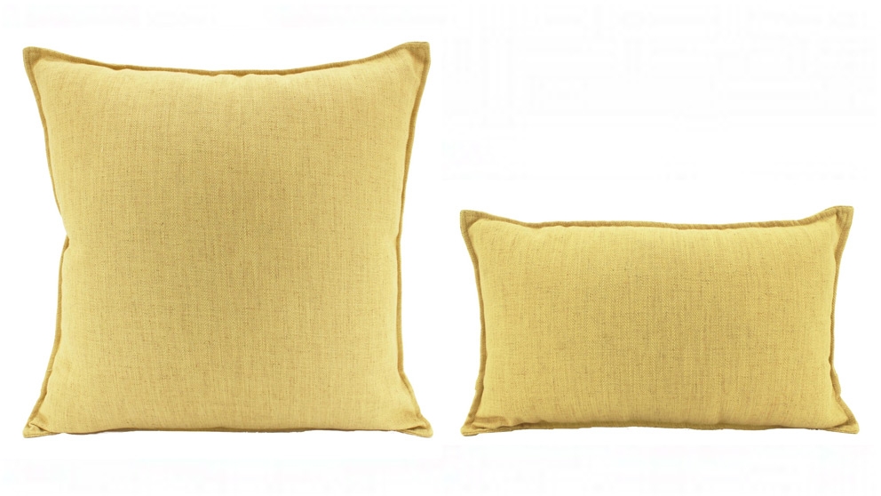 Basic Linen Yellow Cushion 