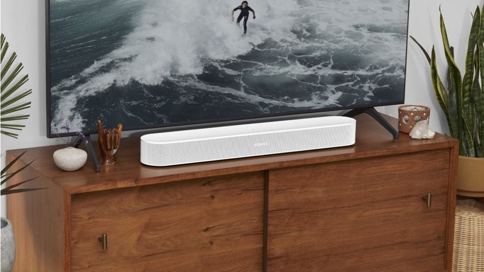 Sonos Beam (Gen 2) Smart Soundbar - White | Domayne