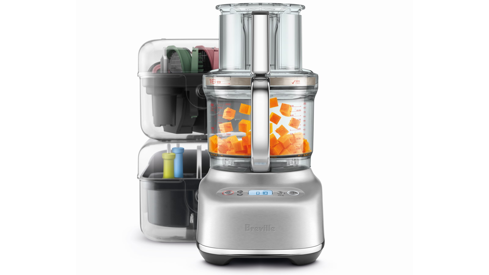 Breville the Paradice 16 Food Processor - Brushed Stainless Steel