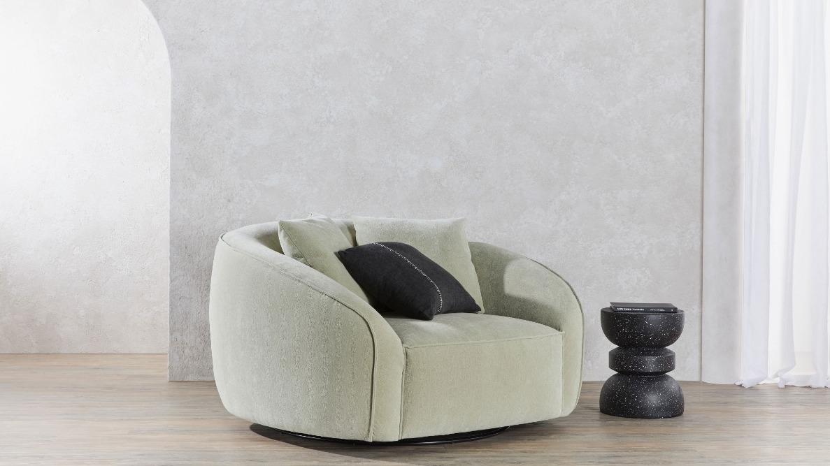 Sevilla Fabric Swivel Armchair