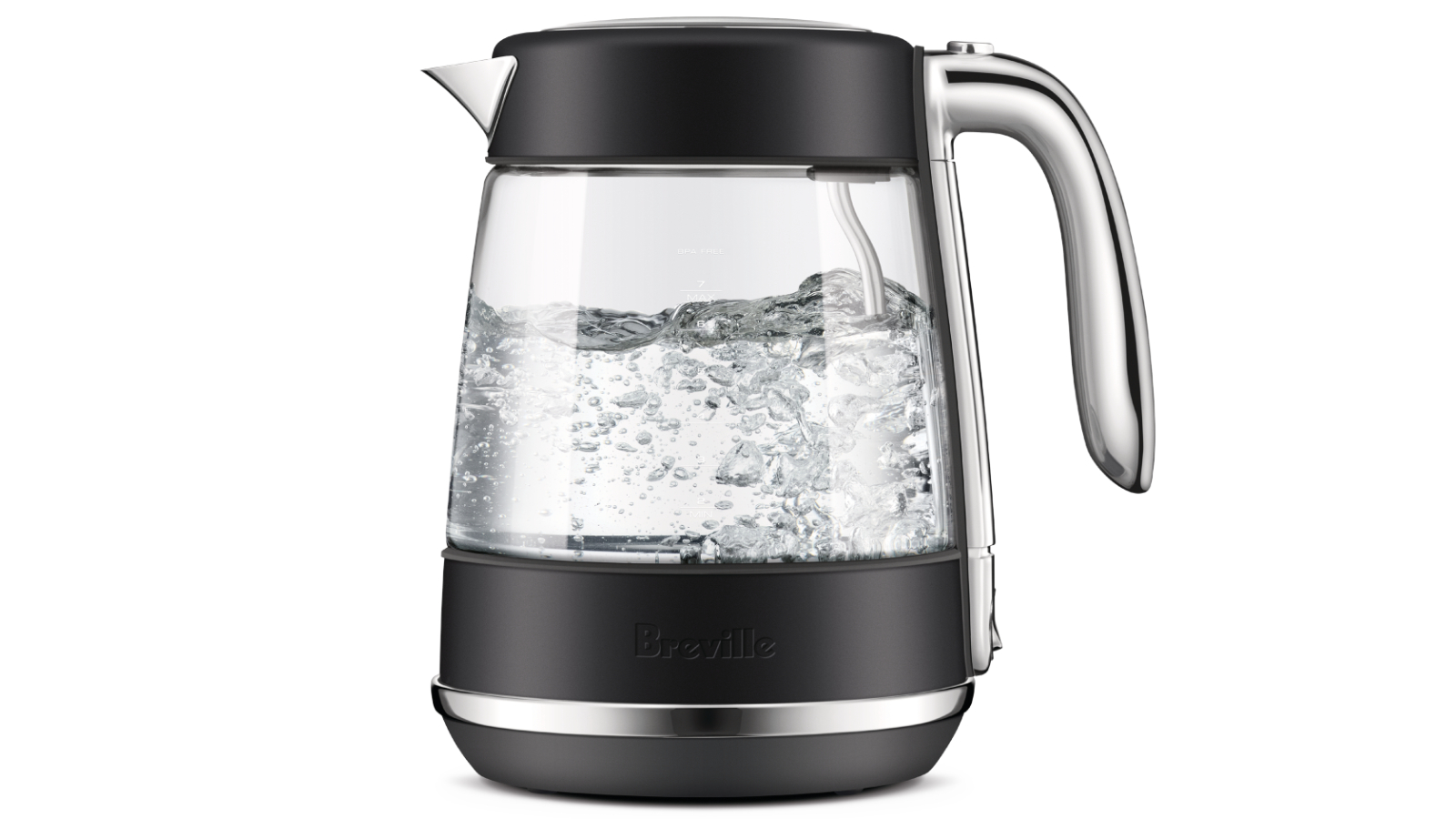 Breville the Crystal Luxe 1.7L Kettle - Black Truffle