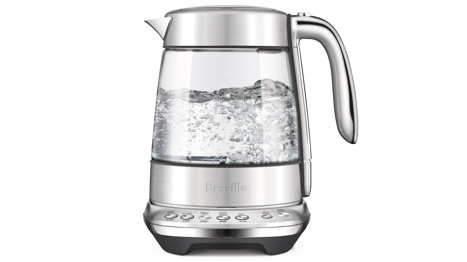 Breville the Smart Crystal Luxe Kettle - Brushed Stainless Steel