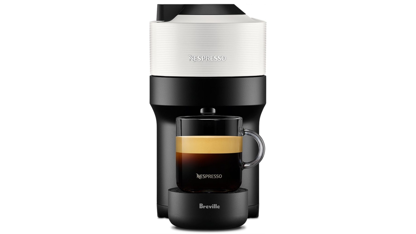 Nespresso Vertuo Pop Solo Coffee Machine by Breville - Coconut White