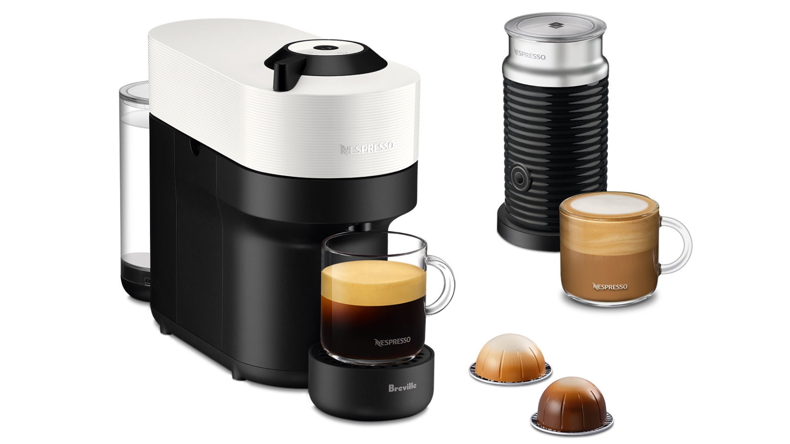 Nespresso Vertuo Pop Coffee Machine with Milk Frother by Breville