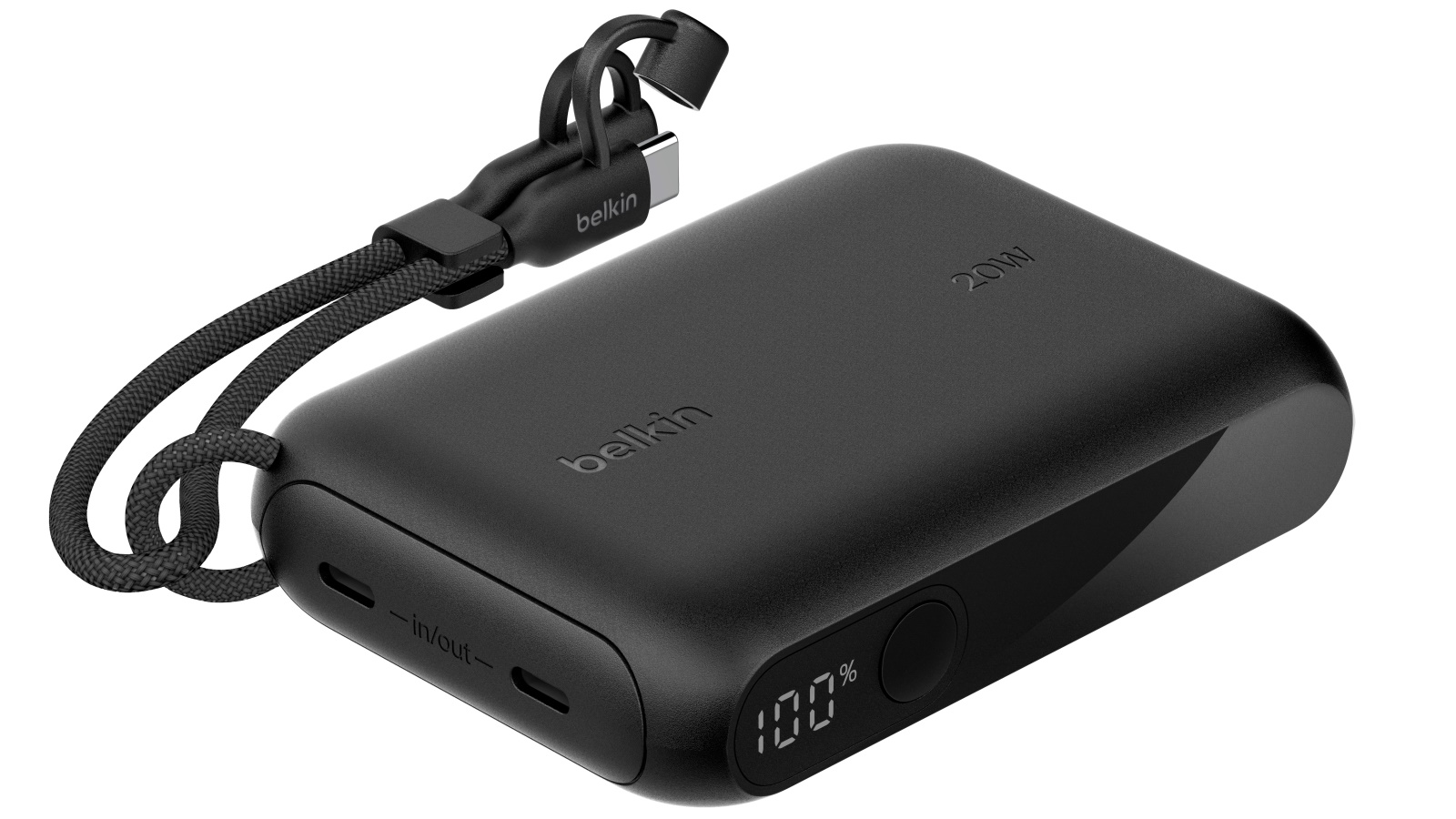 Belkin BoostCharge Power Bank 10K with Display - Black | Domayne