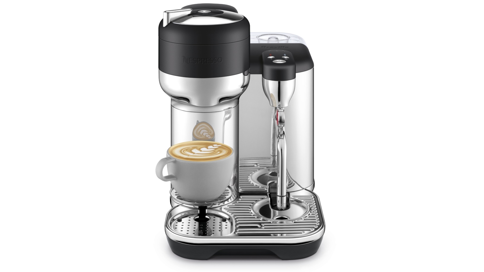 Nespresso Vertuo Creatista Capsule Coffee Machine by Breville – Black Truffle