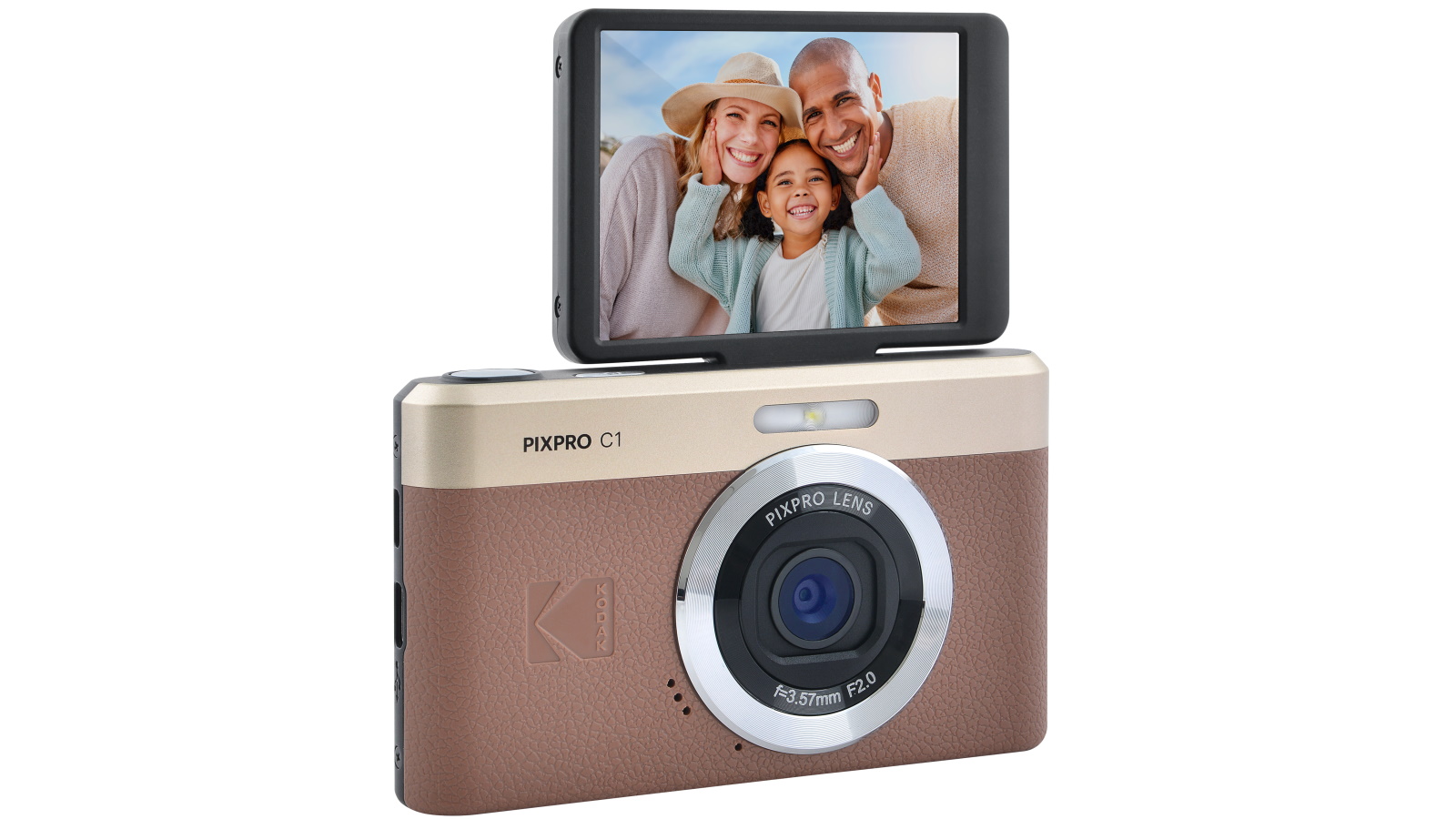 Kodak Pixpro C1 Digital Camera - Brown | Domayne