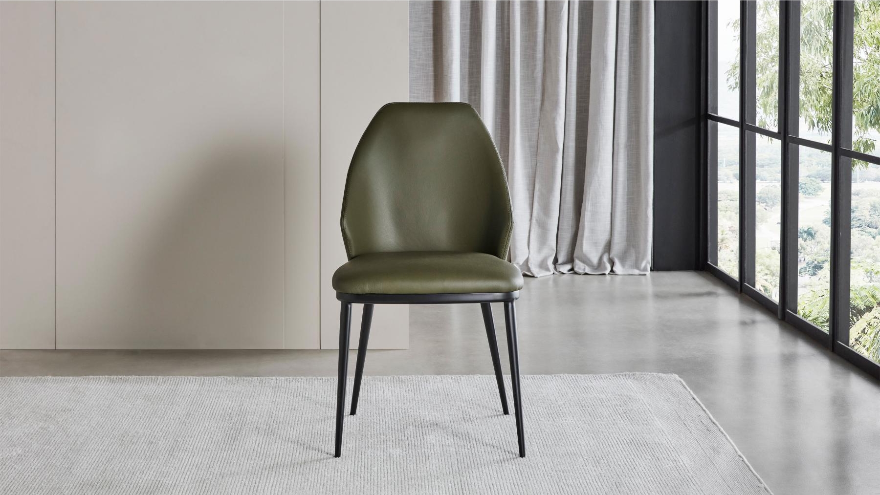 Derby Leather Dining Chair | Domayne