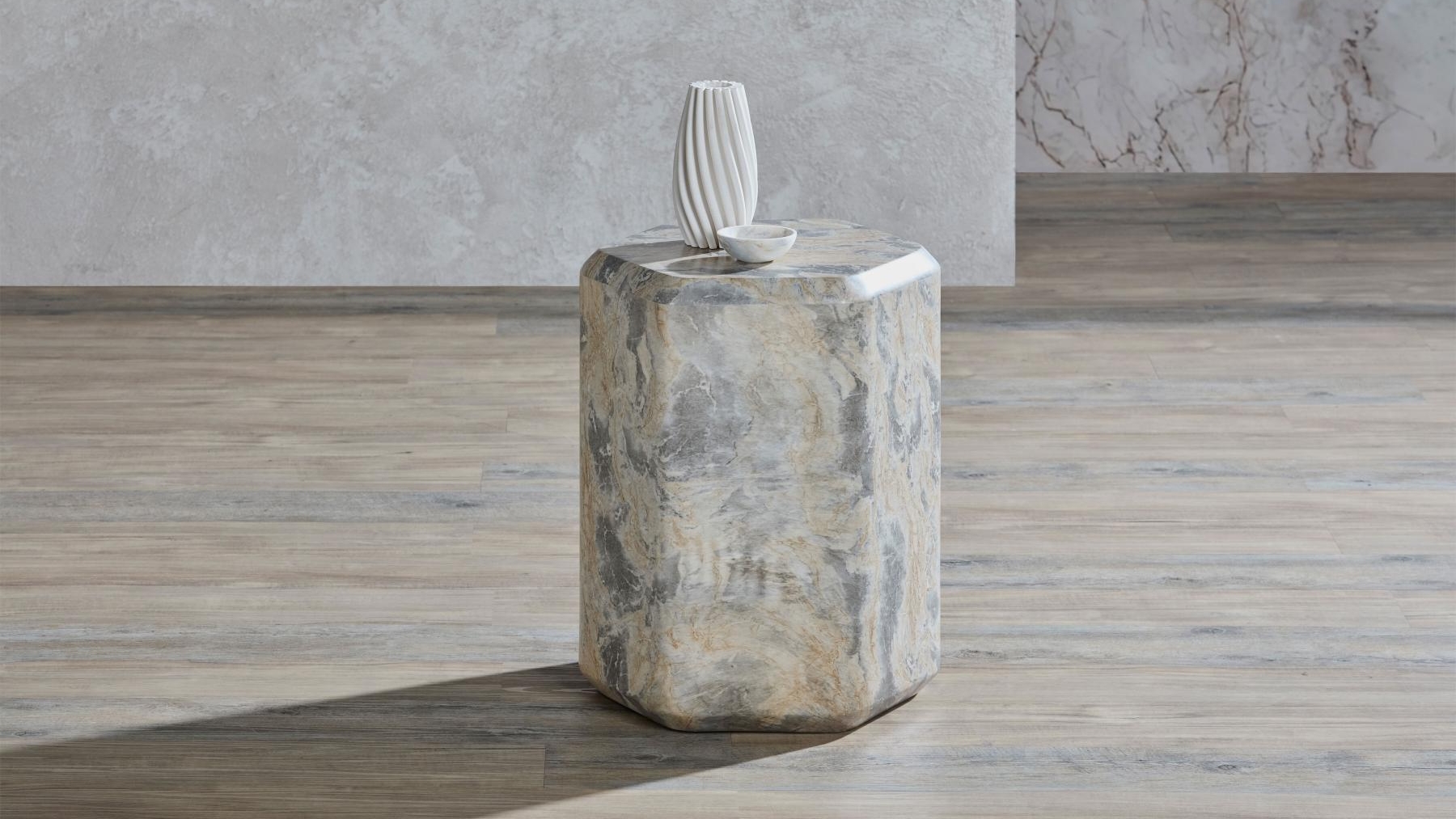 Tempo Tall Side Table in Natural