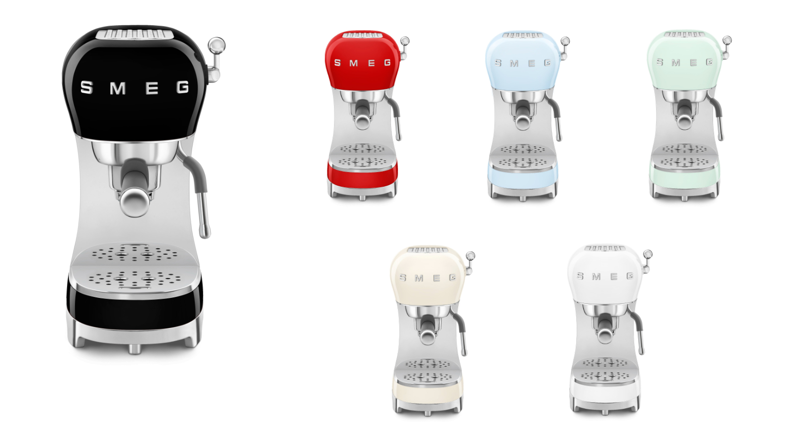 Smeg 50's Style Manual Coffee Machine | Domayne