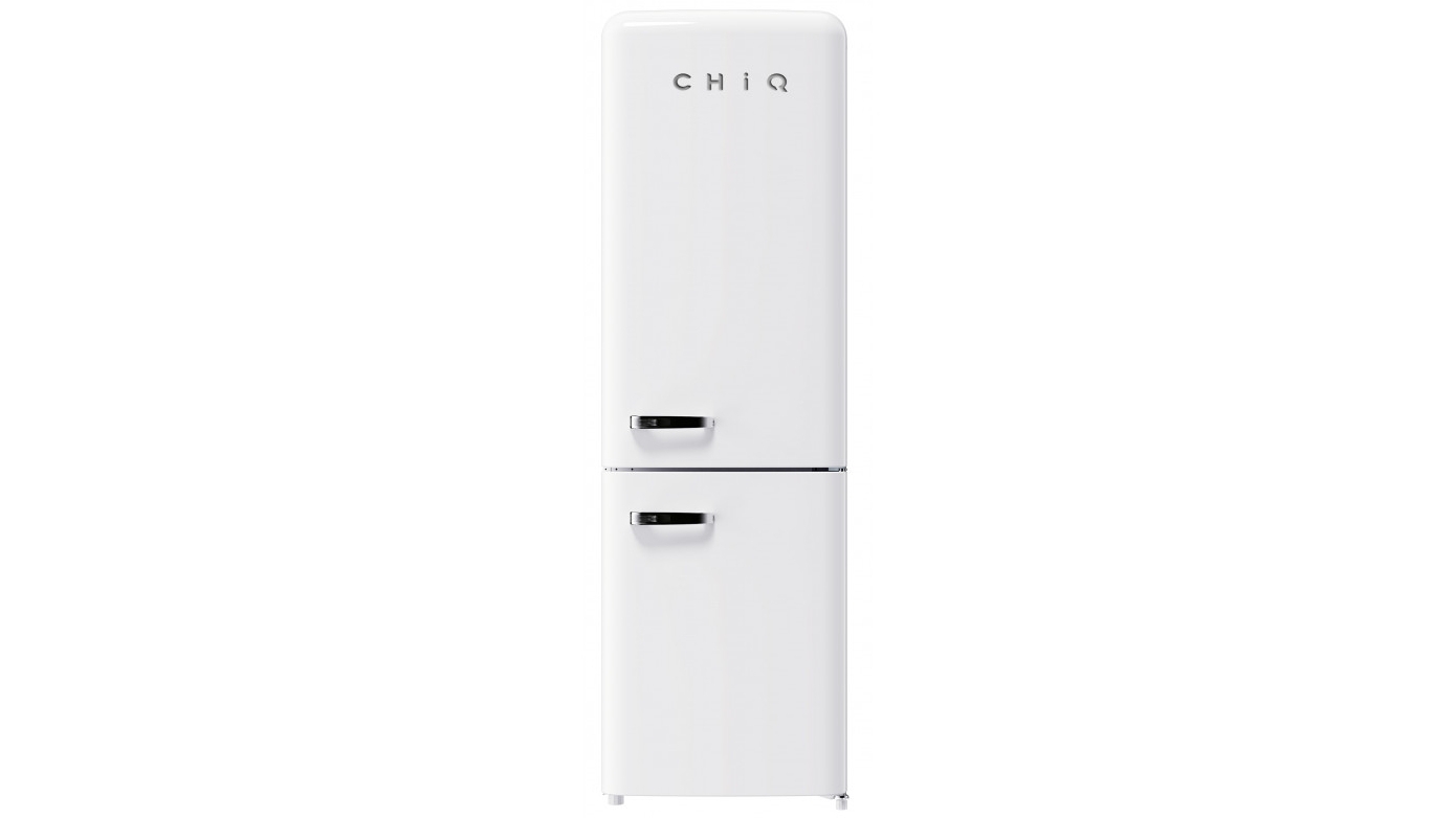 CHiQ 231L Retro Bottom Mount Fridge - White