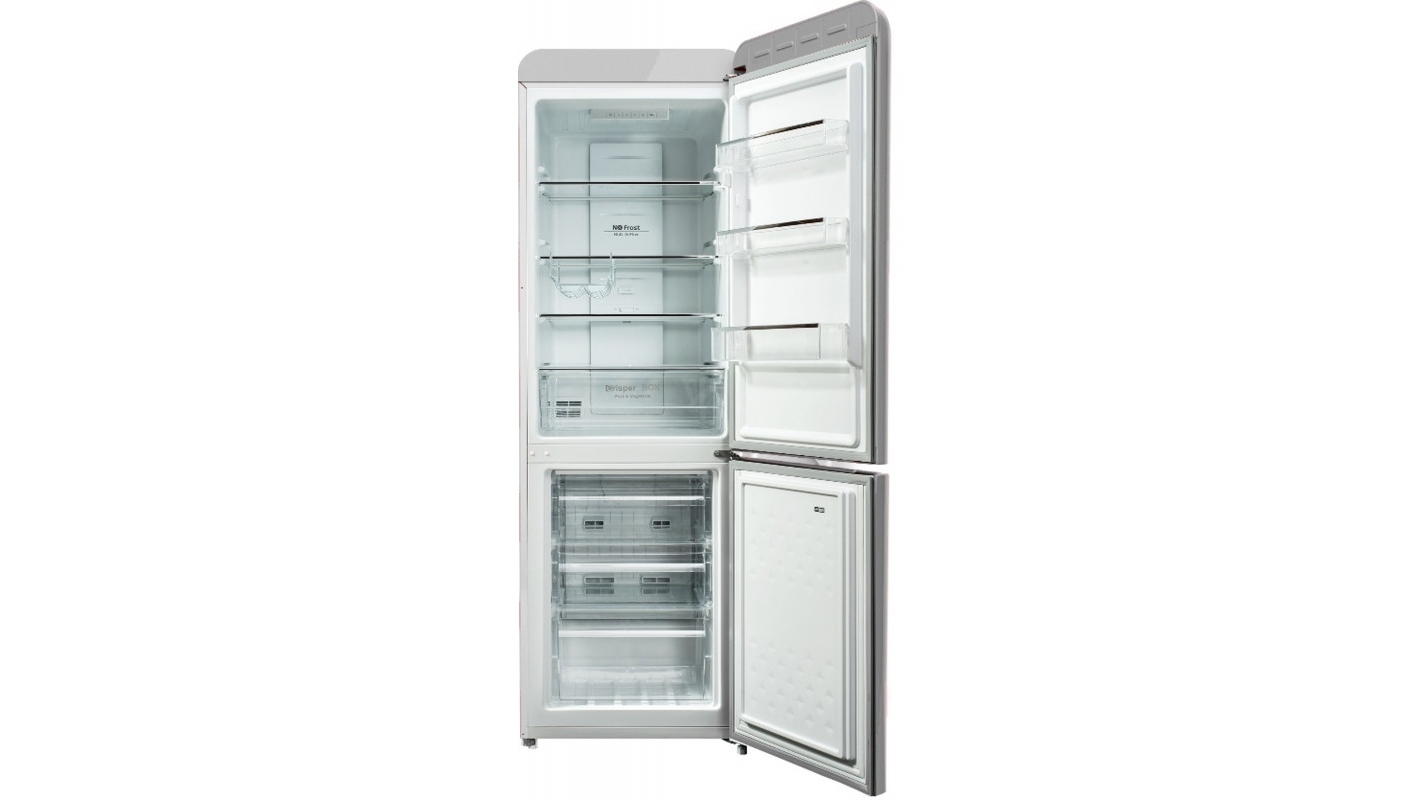 CHiQ 231L Retro Bottom Mount Fridge White Domayne