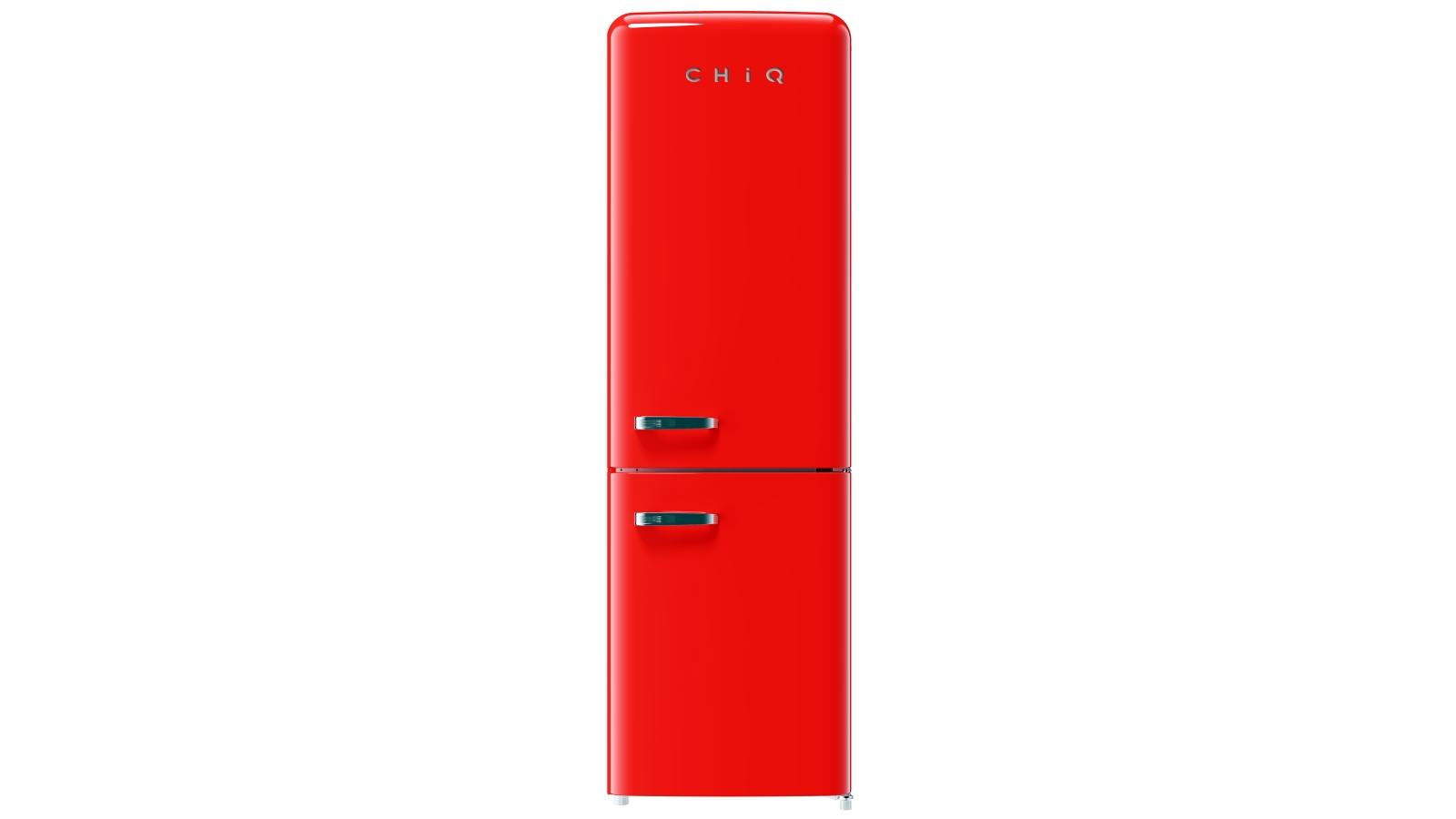 CHiQ 231L Retro Bottom Mount Fridge - Red