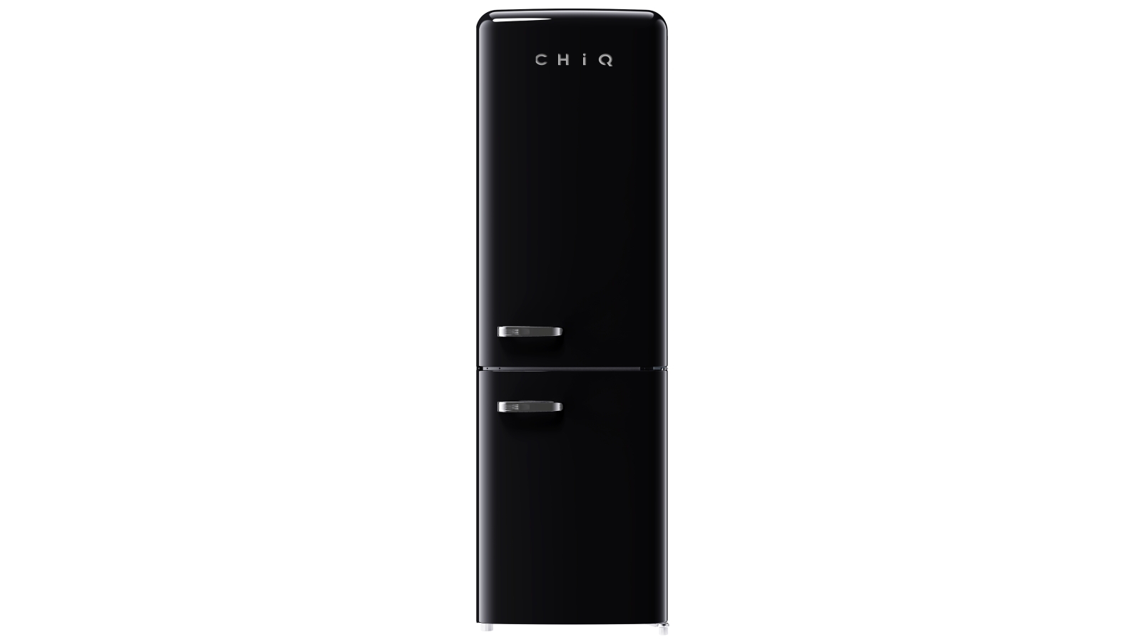 CHiQ 231L Retro Bottom Mount Fridge - Black