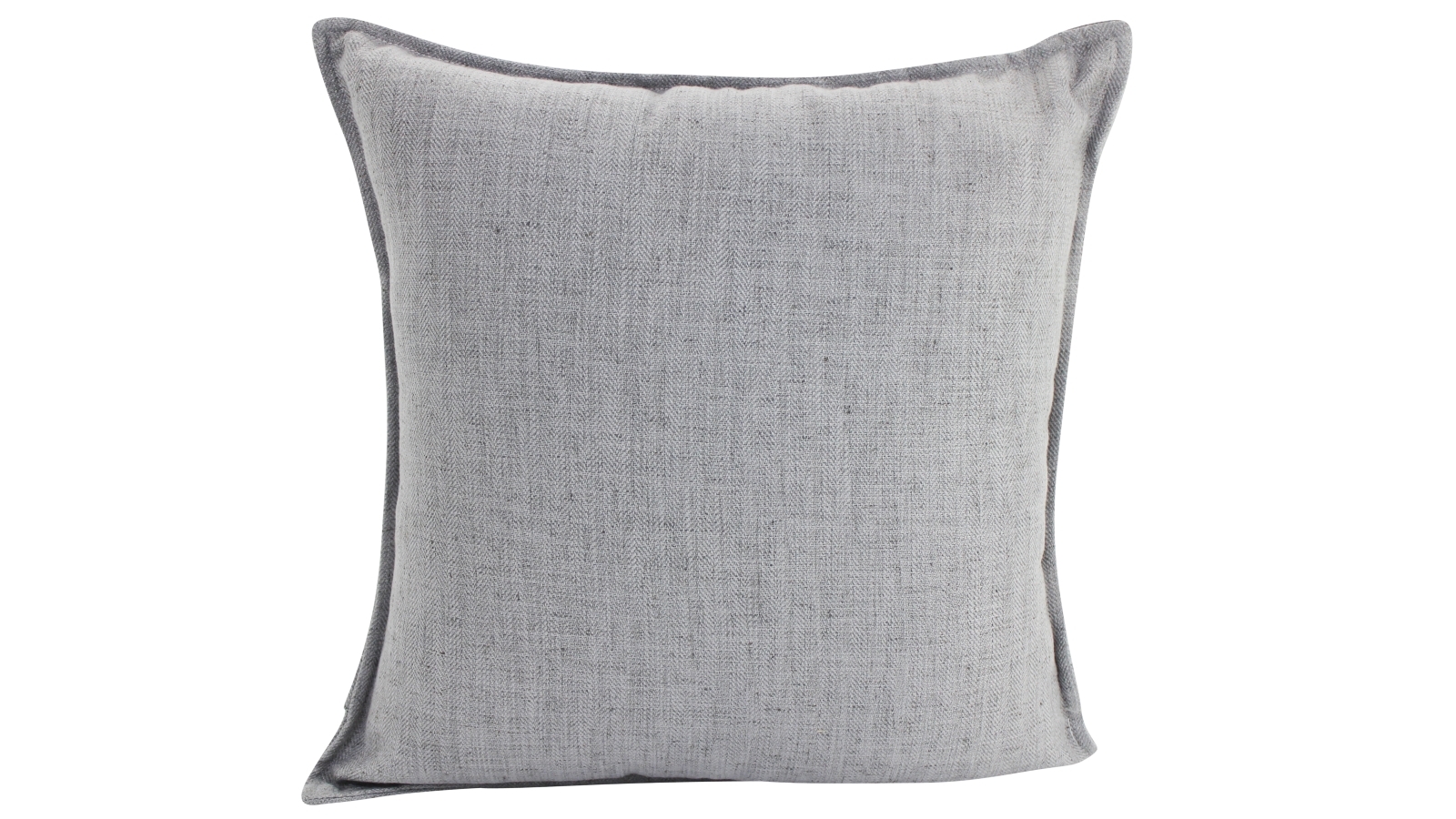 Basic Linen Square Cushion - Light Grey
