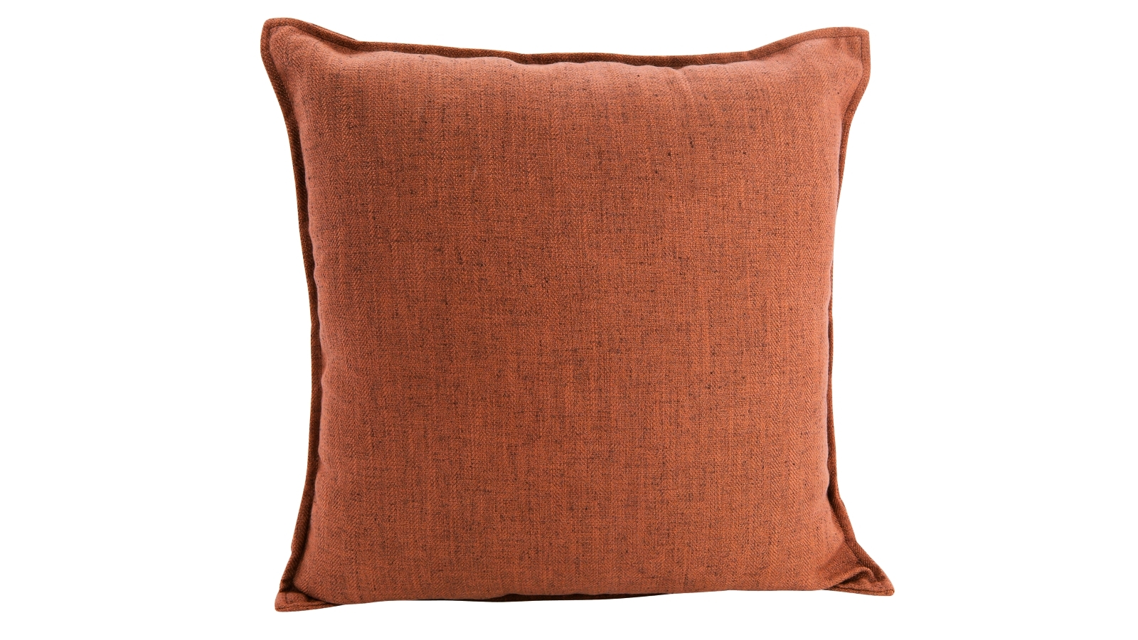 Basic Linen Square Cushion - Rust