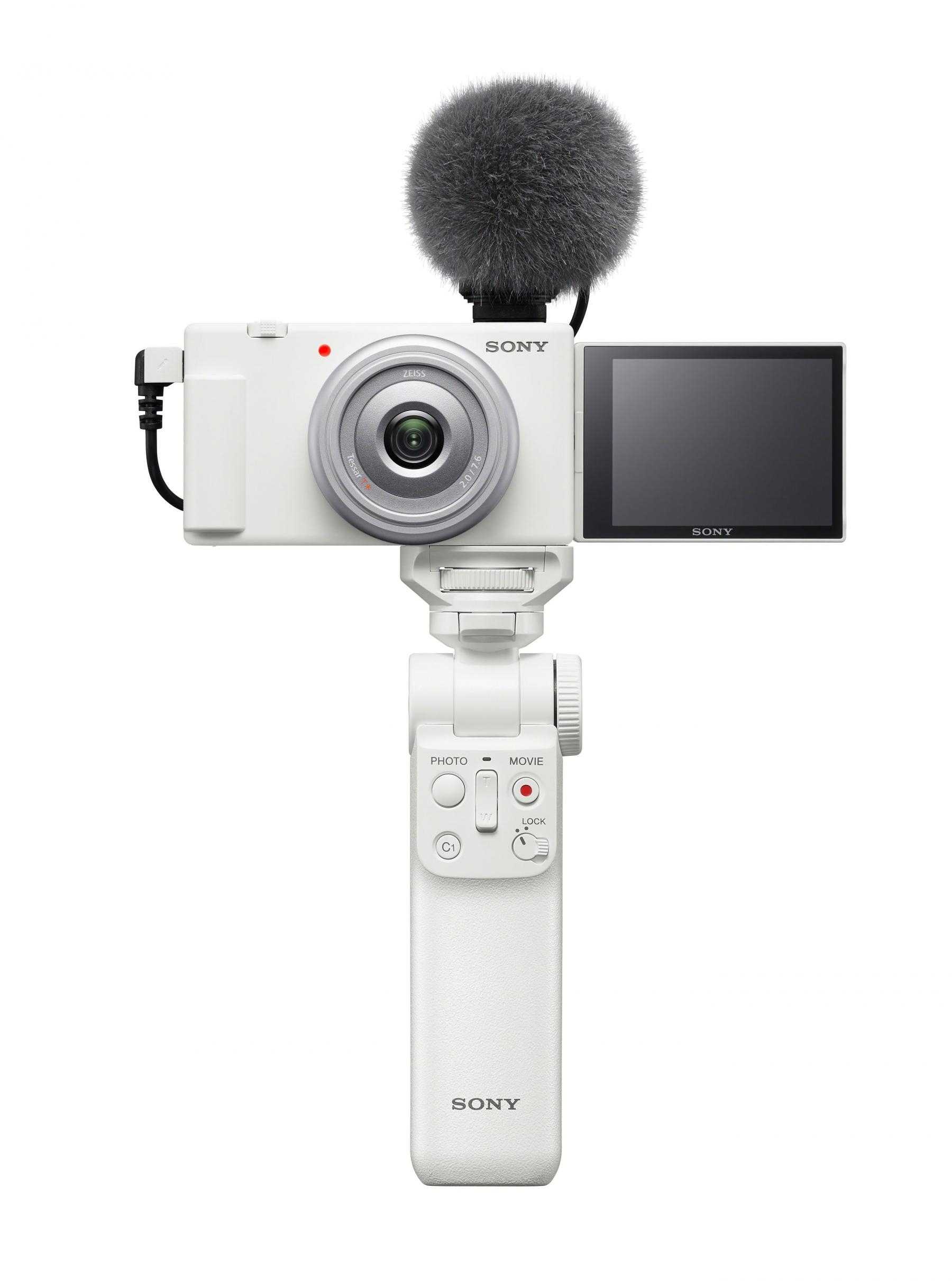 Sony ZV-1F Vlogging Camera - White | Domayne