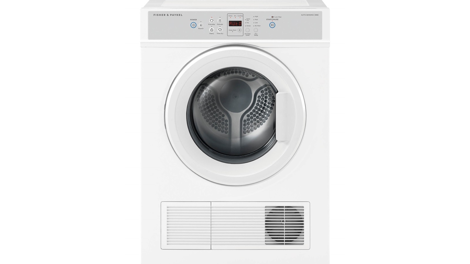 Fisher & Paykel 6kg Series 3 Vented Dryer Auto Sensing Full Reverse Tumbling - White