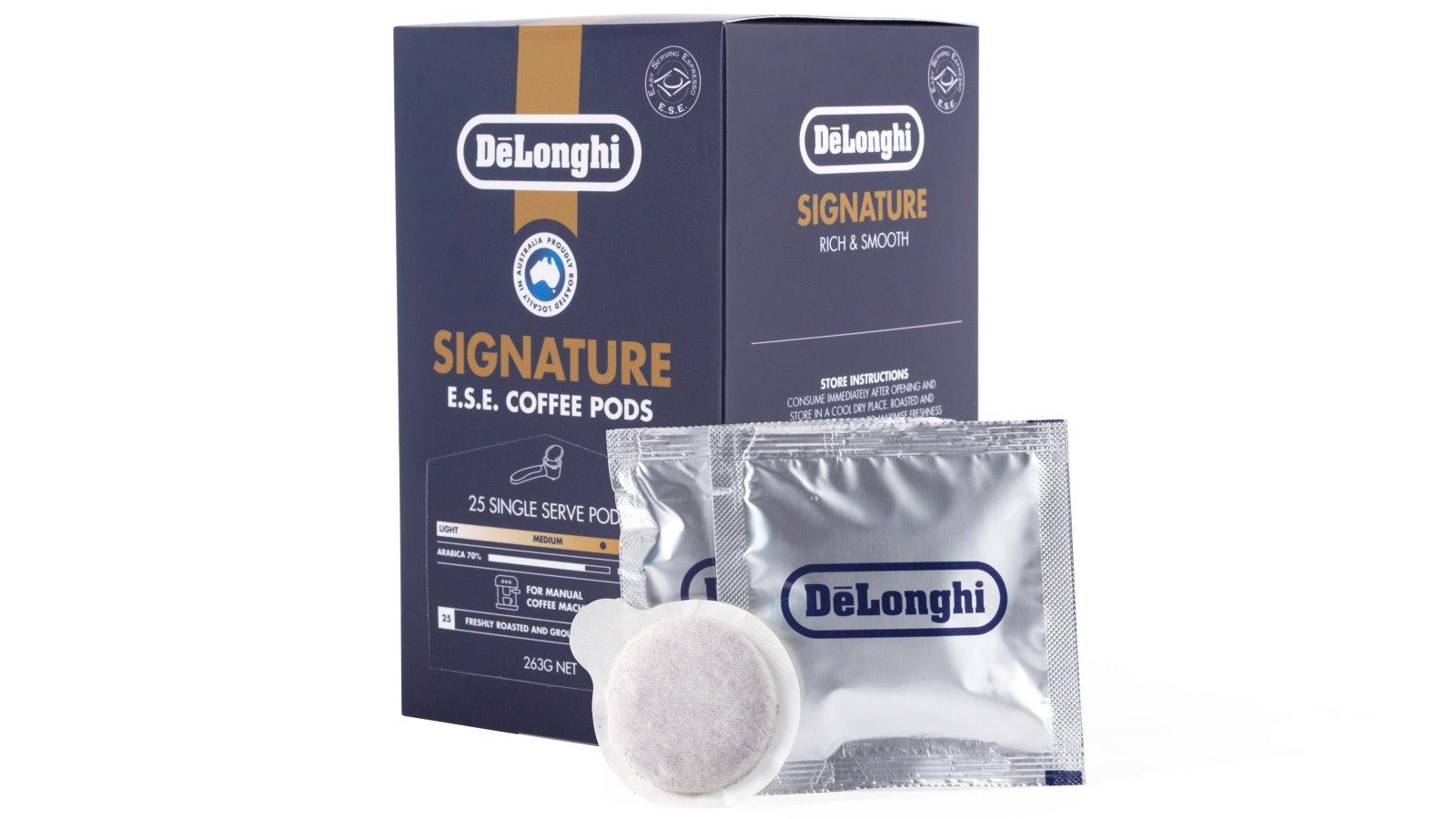 DeLonghi Signature 25 Pack Coffee Pods Domayne