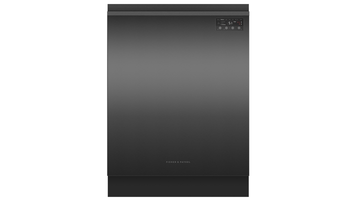 Fisher & Paykel Series 7 Contemporary Built-under Dishwasher - Black Steel