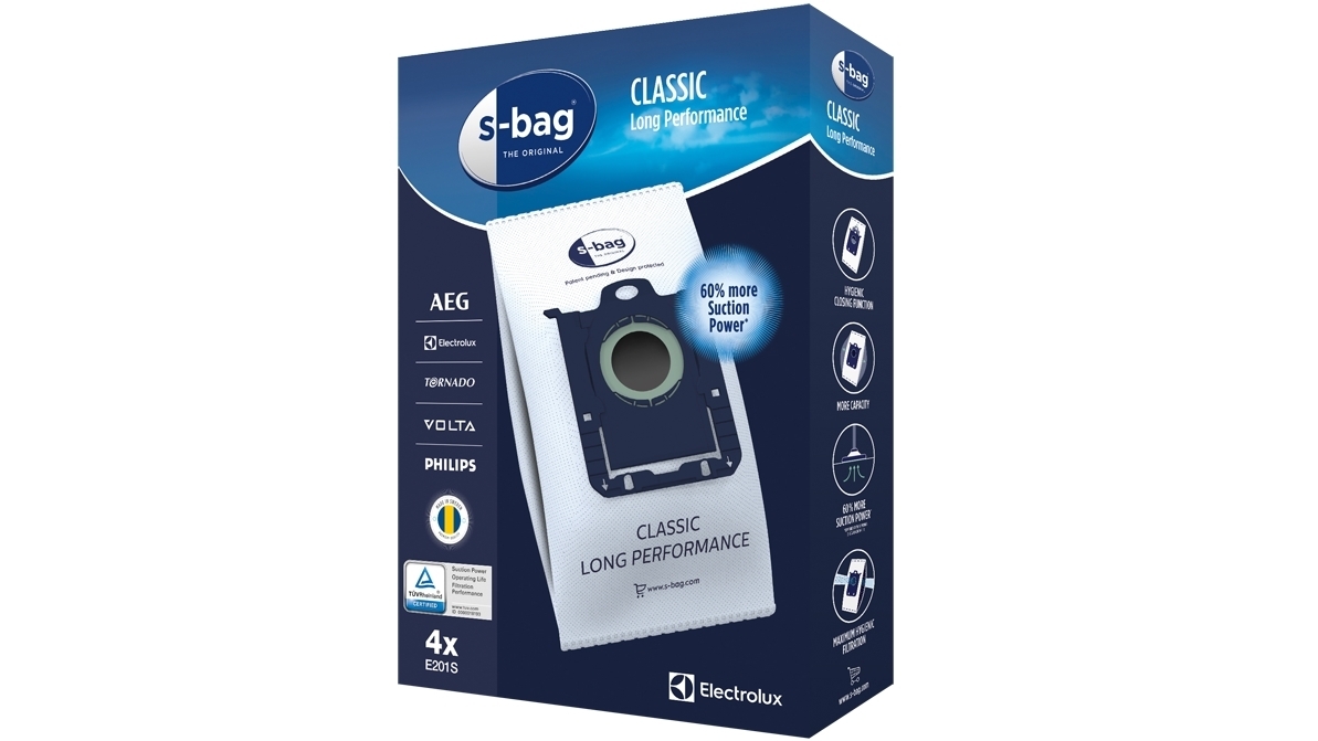 Electrolux s-bag Classic Long Performance Dust Bag Pack Domayne