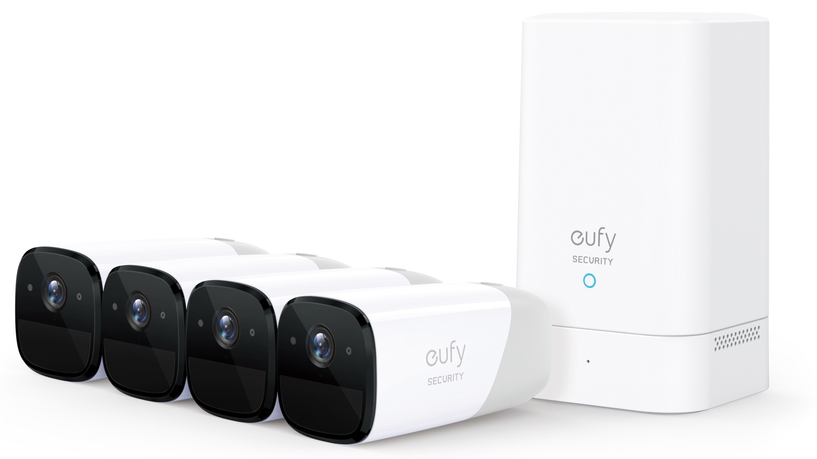 eufy Security eufyCam 2 Pro 2K 4-Pack Camera Kit with HomeBase 2