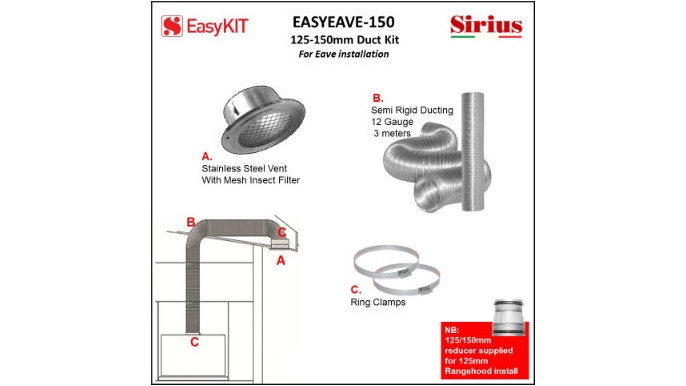 Sirius 15cm Eave Ducting Kit