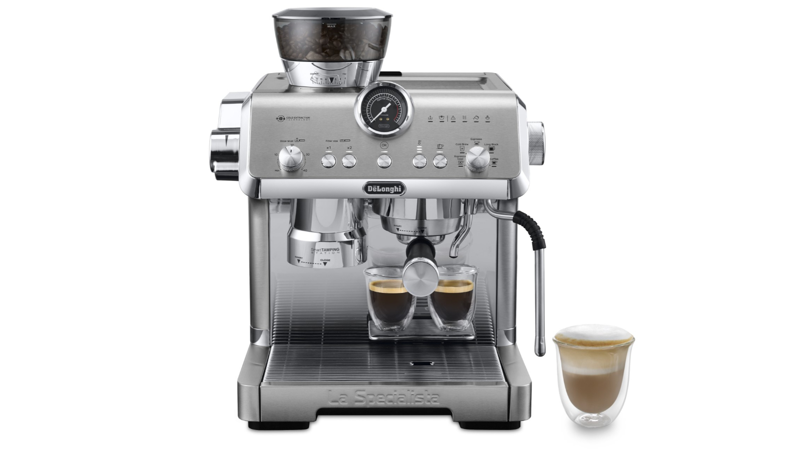 De'Longhi La Specialista Opera Manual Coffee Machine - Silver