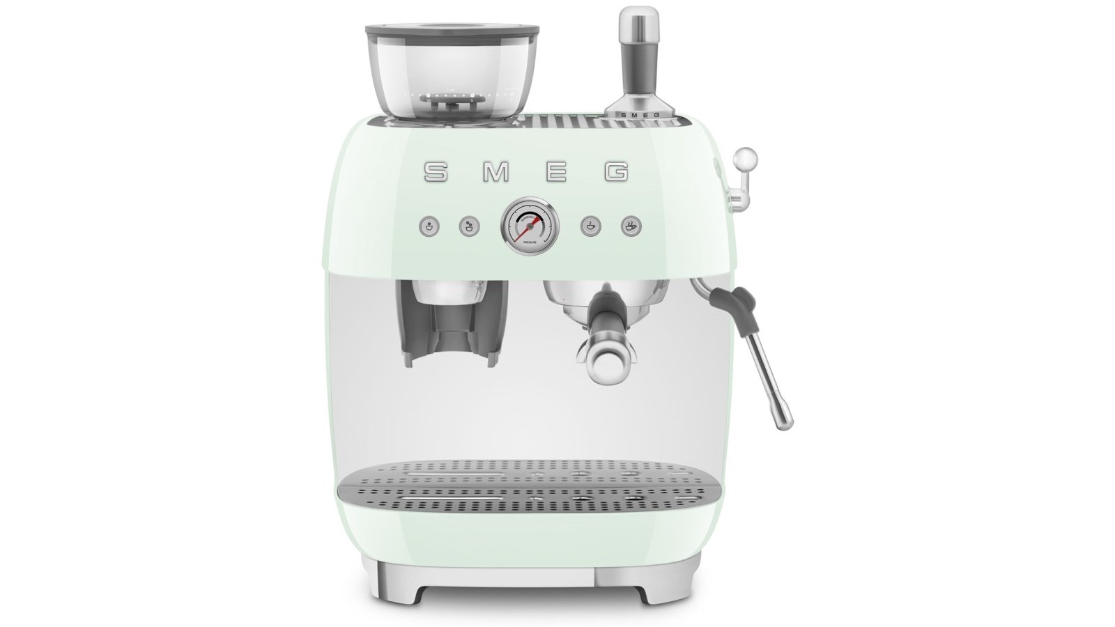 Smeg ‘50’s Style’ Coffee Machine with Built in Grinder - Pastel Green