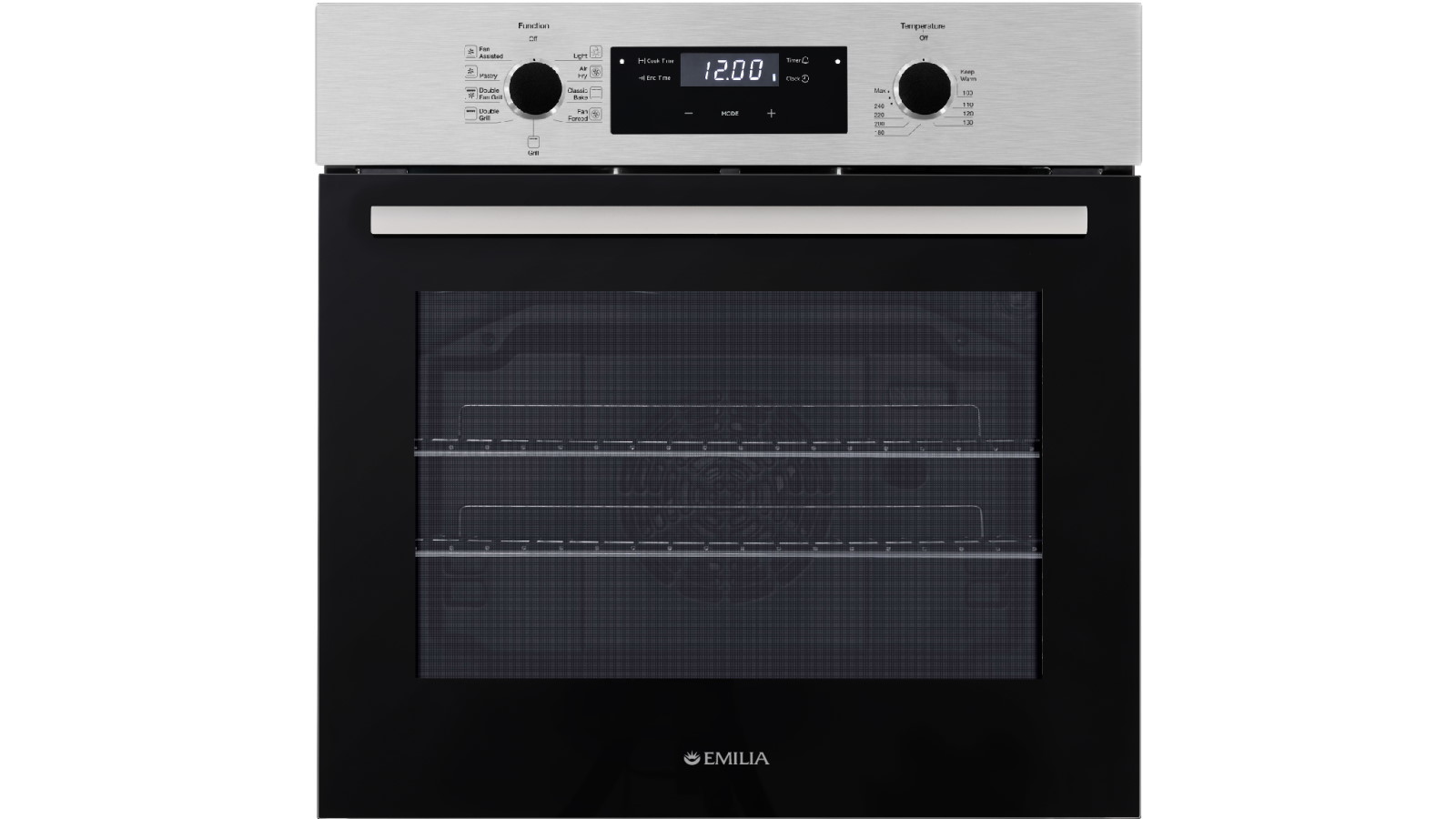 Stainless Steel Emilia Freestanding Oven Emilia 60cm Stainless Steel  Electric MultiFunction Oven EMF69E