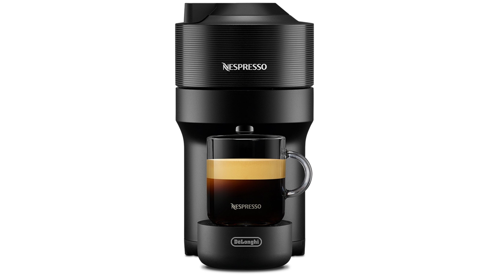 Nespresso Vertuo Pop Solo Capsule Coffee Machine by De'Longhi - Liqourice Black