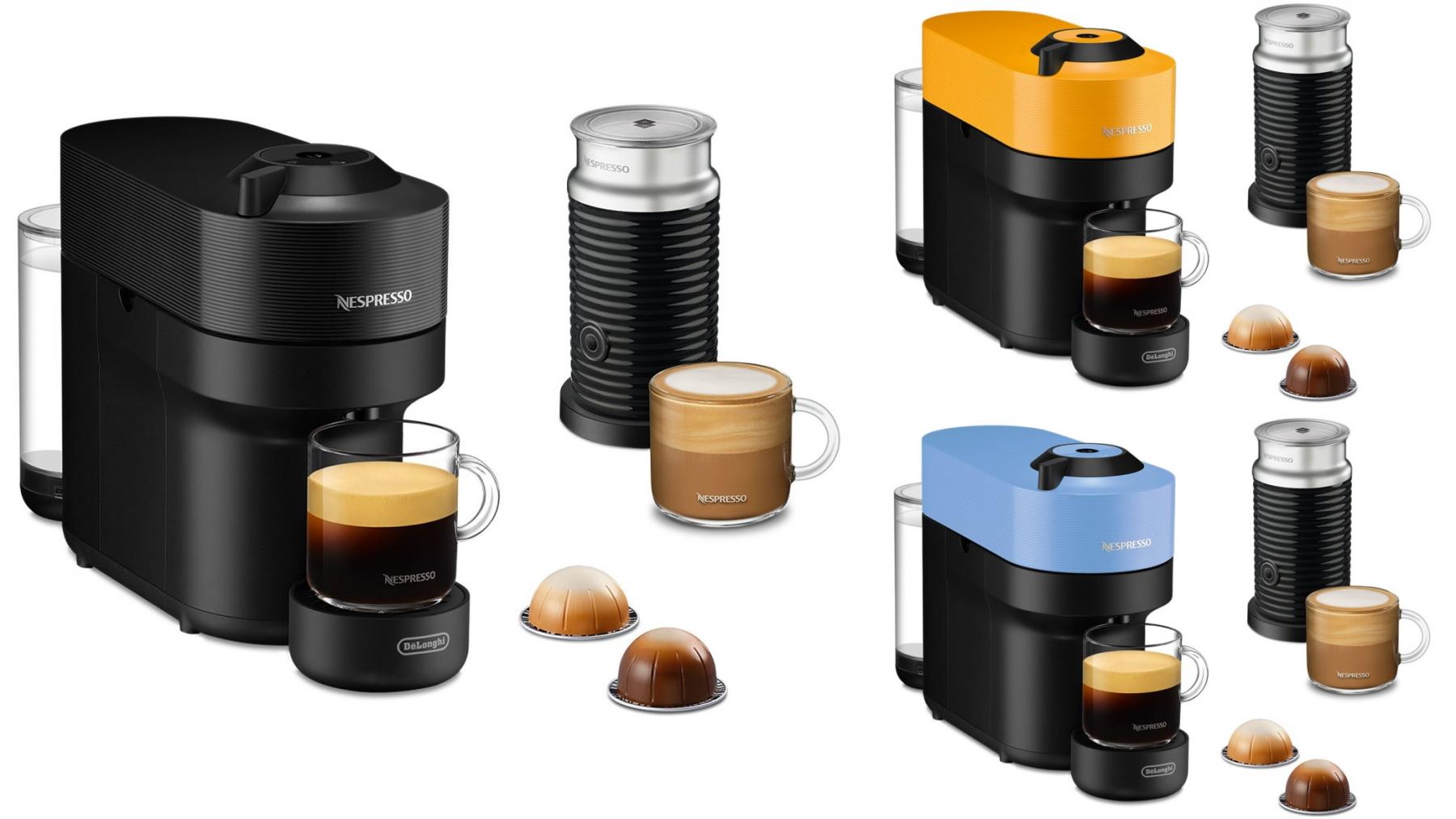 Nespresso Vertuo Pop Coffee Machine with Milk Frother by De'Longhi