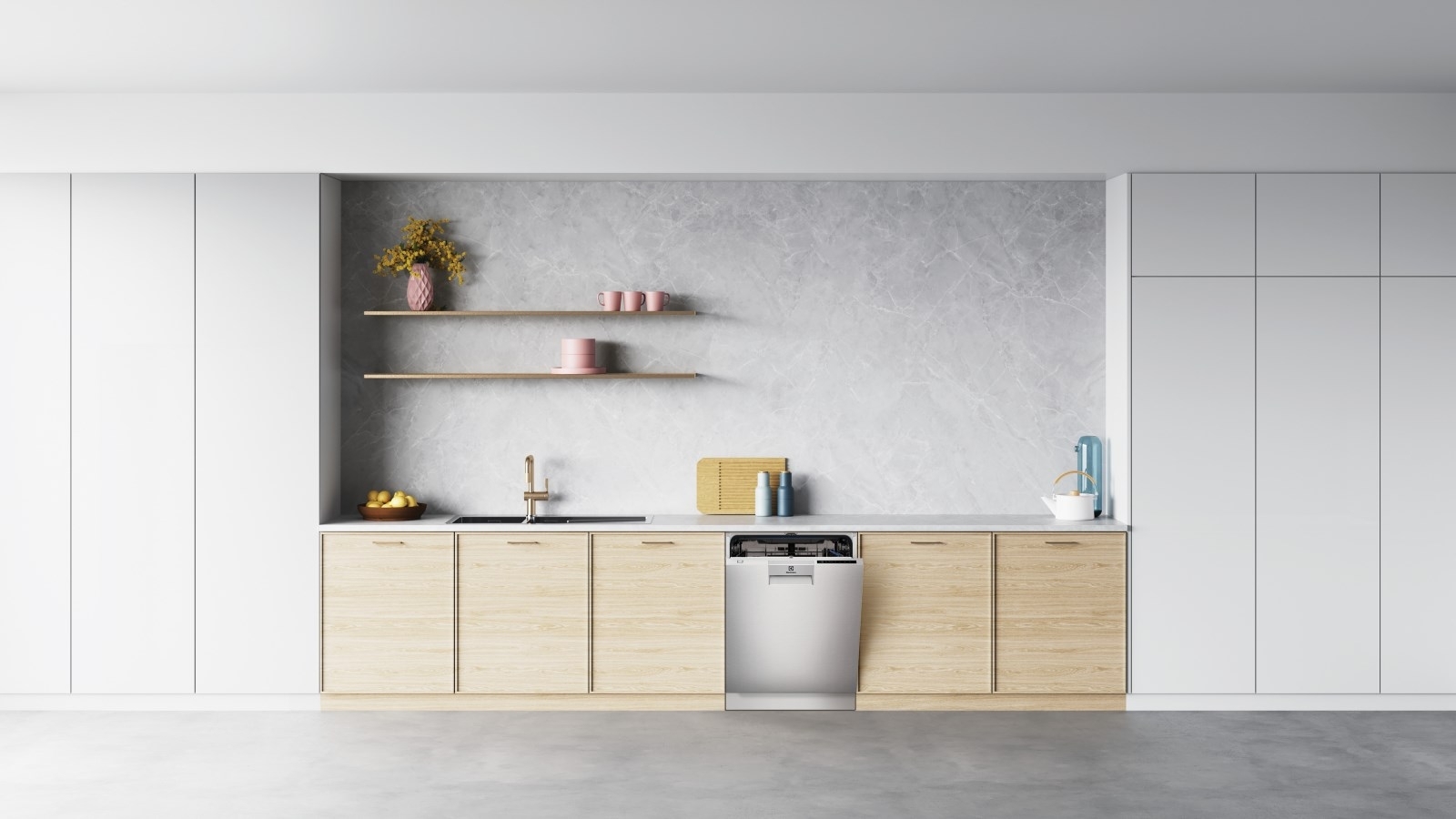 Electrolux 60cm BuiltUnder Dishwasher with ComfortLift Stainless Steel