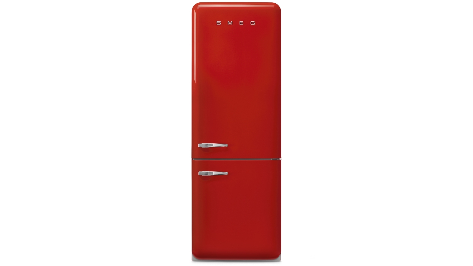 Smeg 510L 50's Style Retro Right Hinge Bottom Mount Fridge - Red