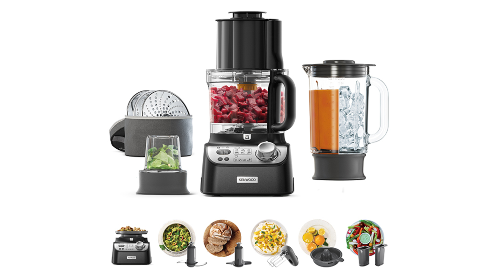 Kenwood MultiPro XL Weight+ Food Processor - Black