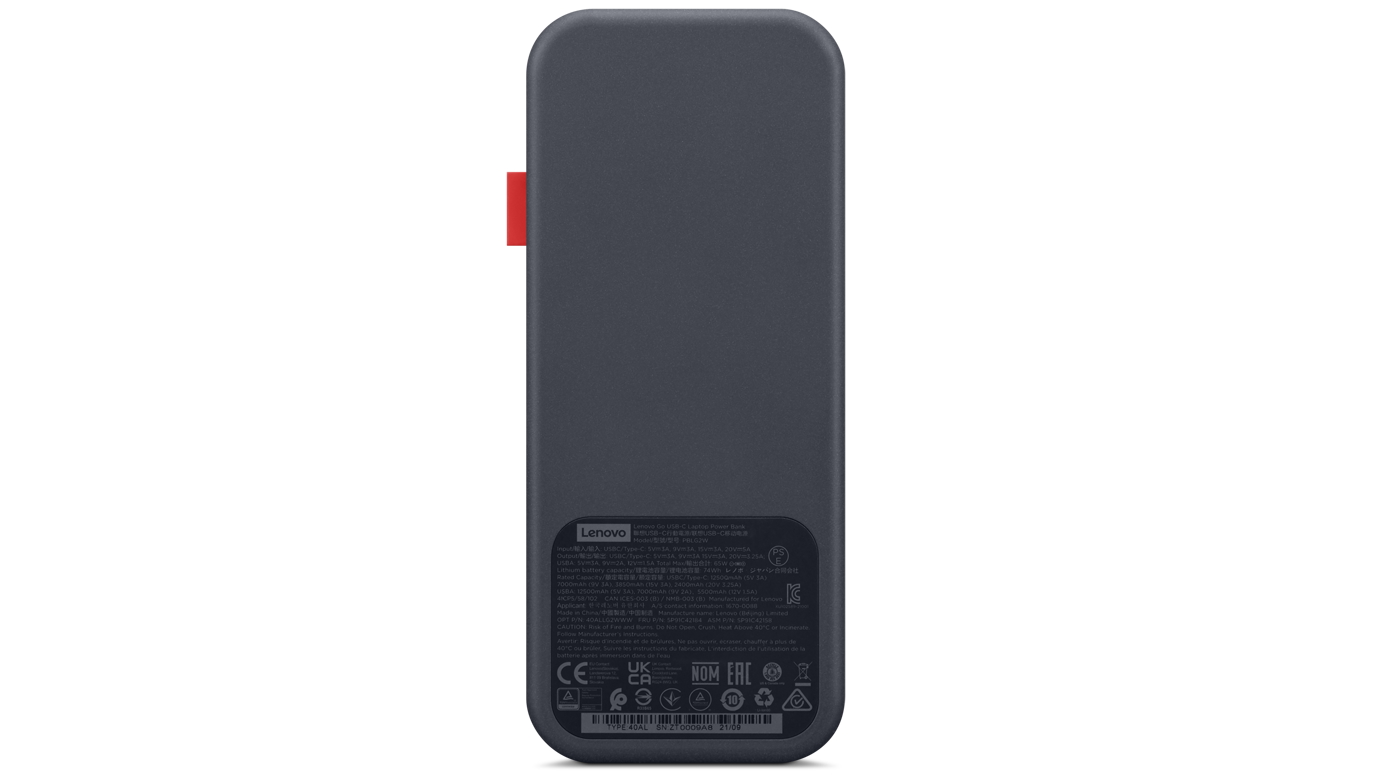 Lenovo Go USB-C 20000mAh Laptop Power Bank | Domayne