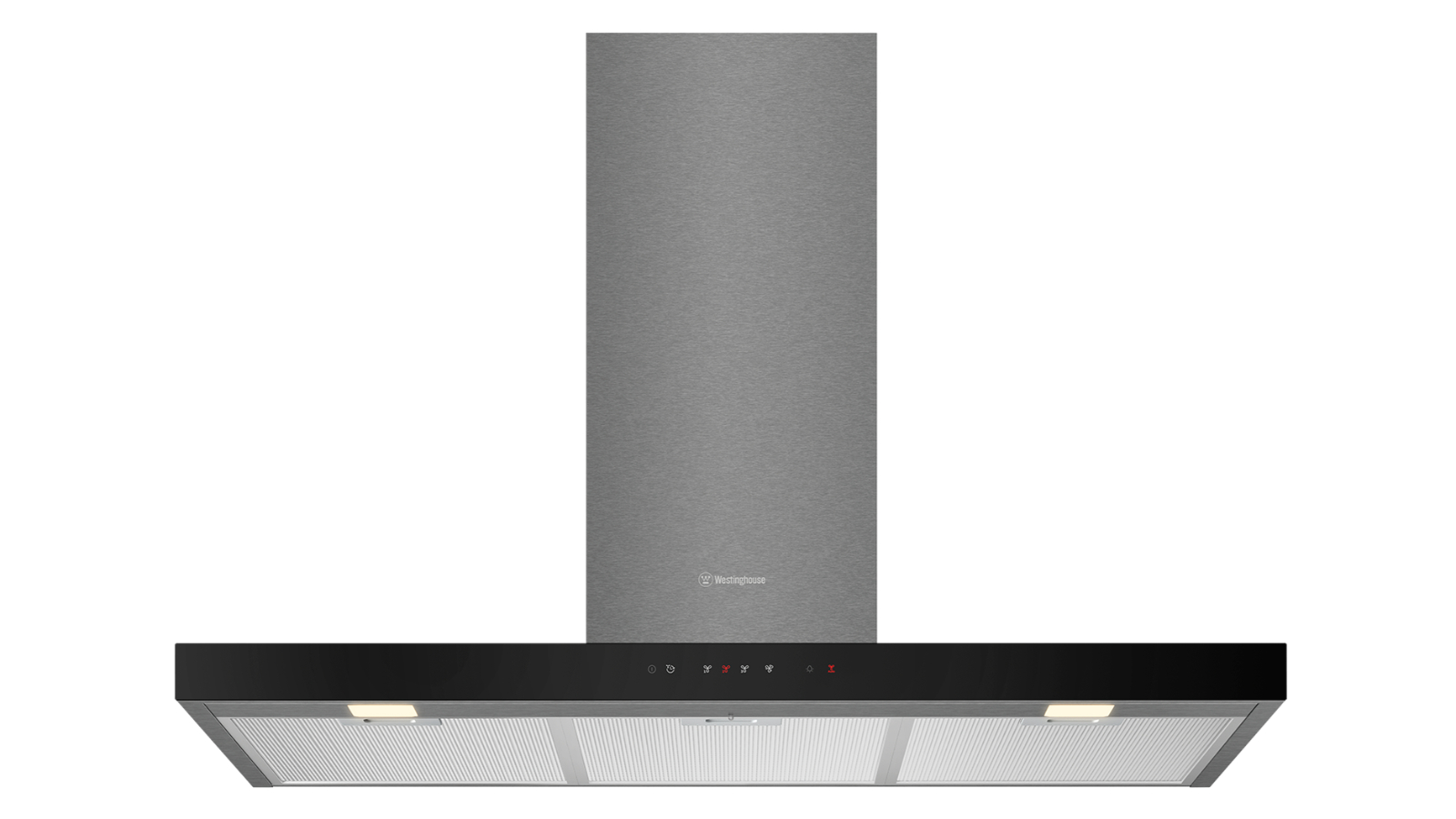 Westinghouse 90cm Canopy Rangehood with Hob2Hood - Dark Stainless Steel