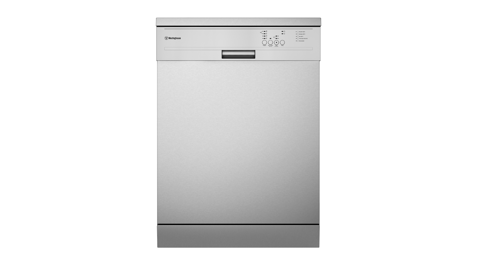 Westinghouse 60cm 14 Place Setting Freestanding Dishwasher Stainless Steel Domayne