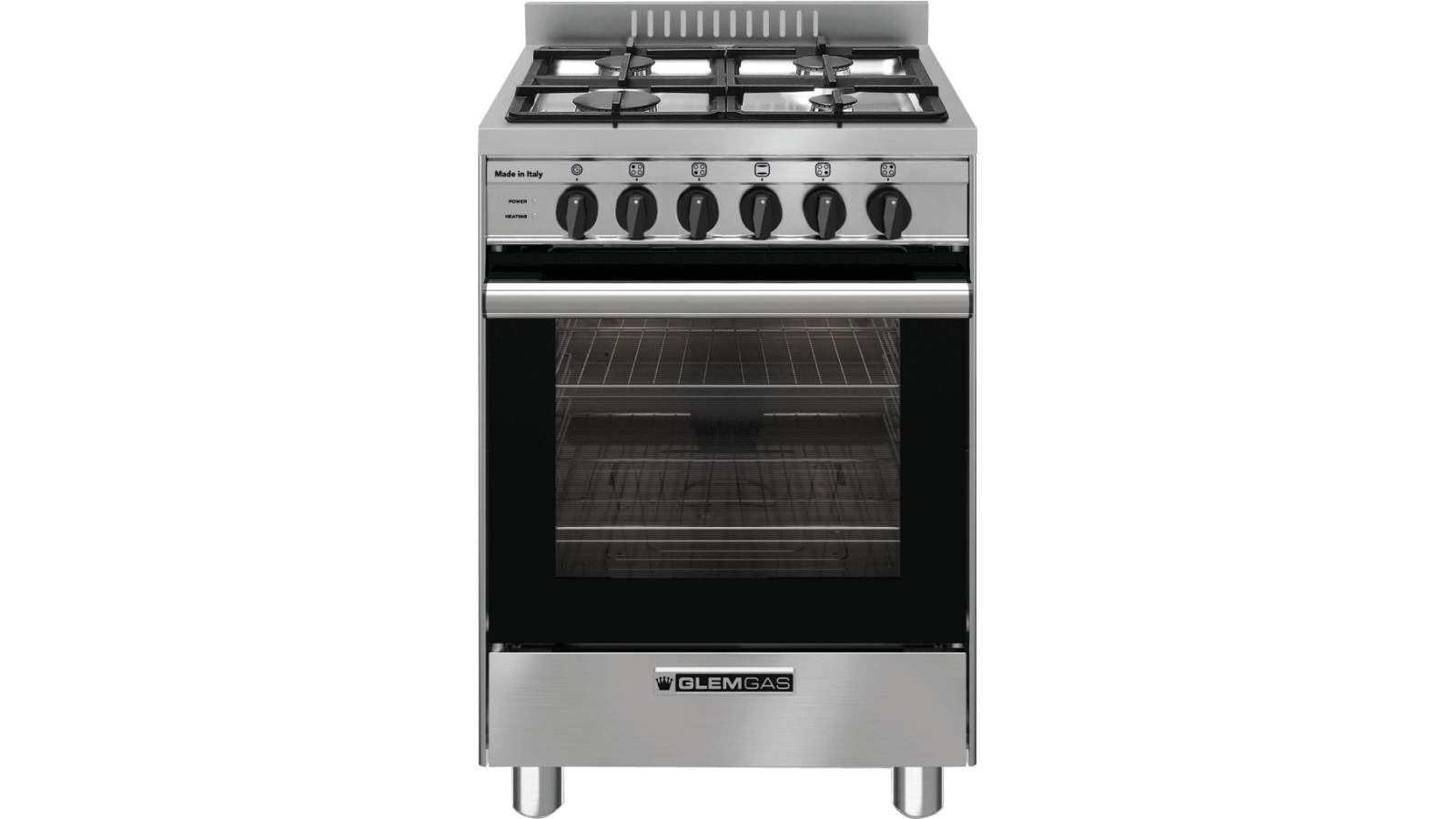 Glem 530mm Stainless Steel Freestanding Dual Fuel Cooker