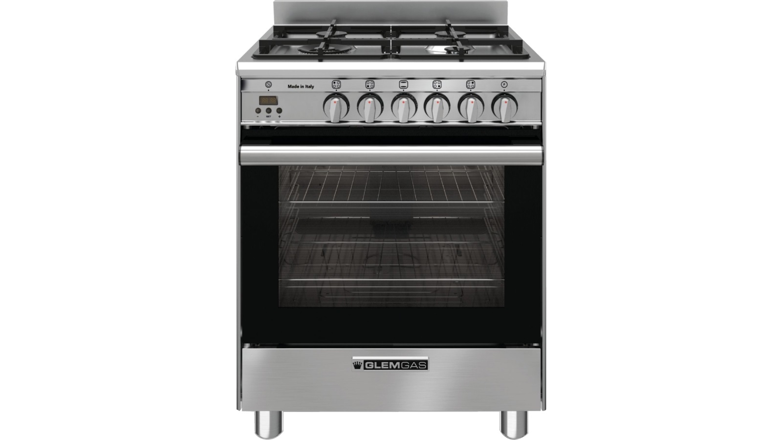 Glem 600mm Stainless Steel Freestanding Gas Cooker