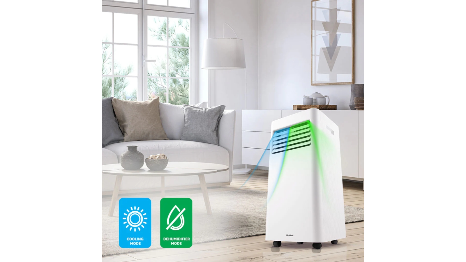 Goldair 2.63kW Cooling Only Portable Air Conditioner with WiFi Domayne